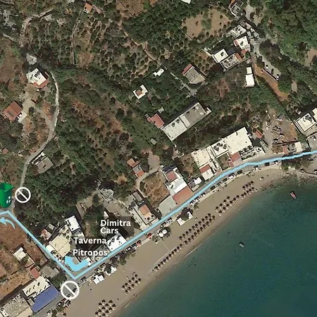 Sylvia's House In Stegna Apartment *